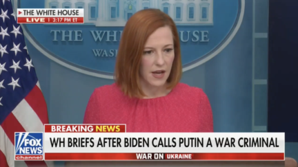 Biden Called Putin a War Criminal Over Brutality Seen on TV