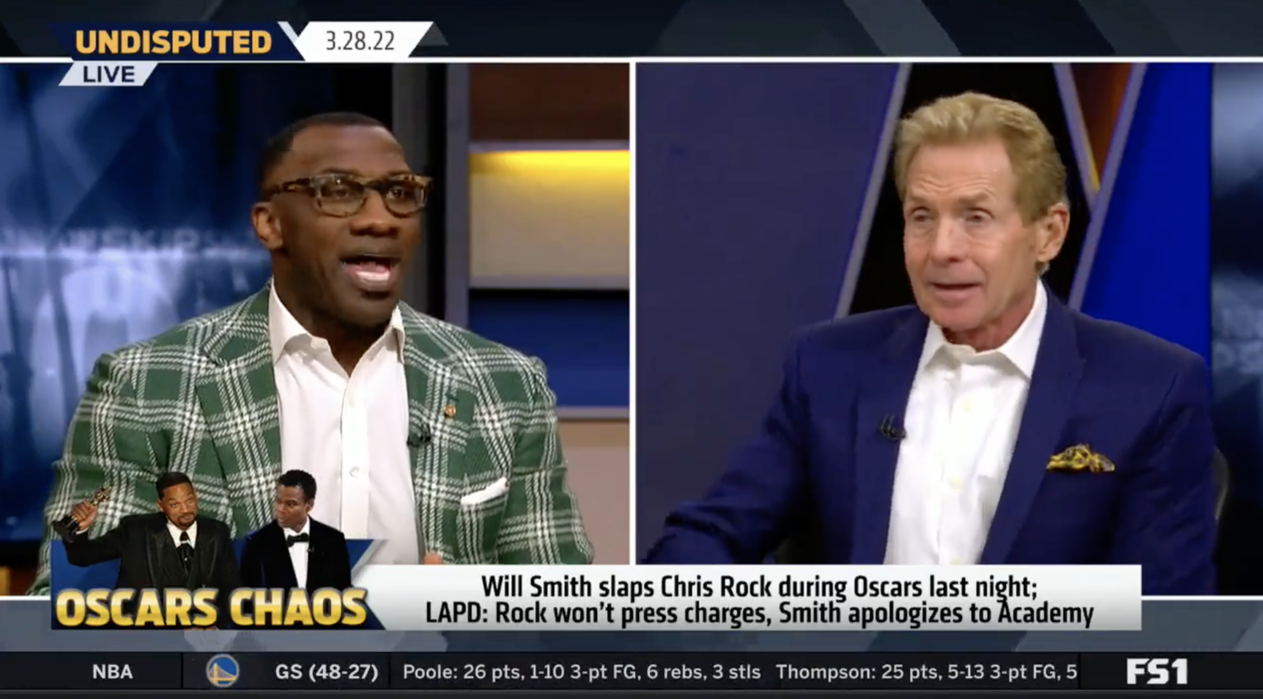 Skip and Shannon on Will Smith Slap