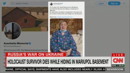 Holocaust survivor dies in Ukraine