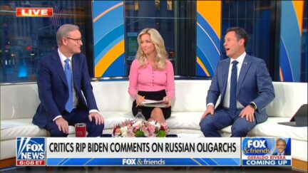Fox & Friends Defends Biden From Conservatives Mocking His Kleptocracy Gaffe: 'Teleprompters are Tough!'