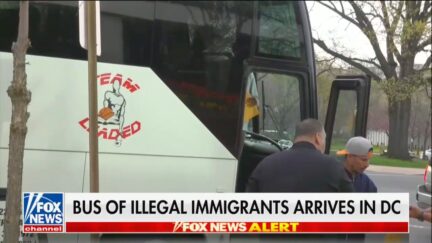 Illegal migrants arrive in DC on April 13