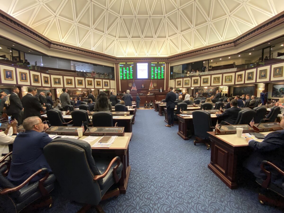 Florida House votes after protest by Democratic representatives during the special session.