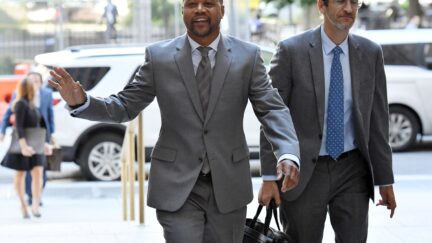 Actor Cuba Gooding Jr., arrives for his trial on his sexual assault case,