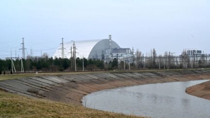 Chernobyl nuclear power plant, pictured in April 2021