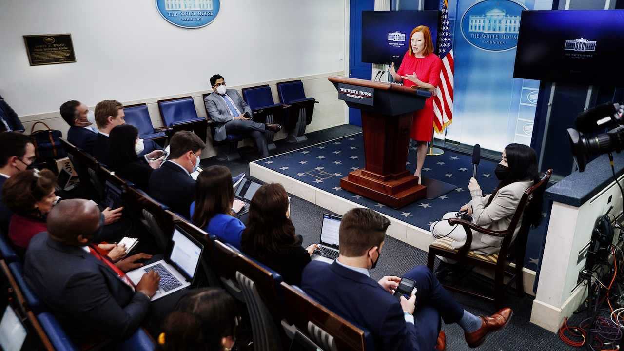 White House Press Secretary Psaki Briefs Media