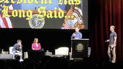 Jen Psaki Pod Save America Podcast live Twitter.com - Steve Lantz 4-15