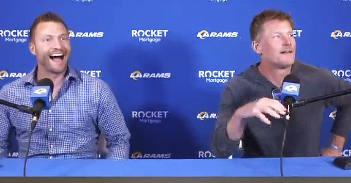 Video: Watch Rams' Sean McVay React in Disbelief to Patriots' Cole Strange  Pick, News, Scores, Highlights, Stats, and Rumors