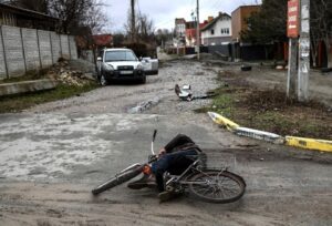 bicyclist killed in Bucha
