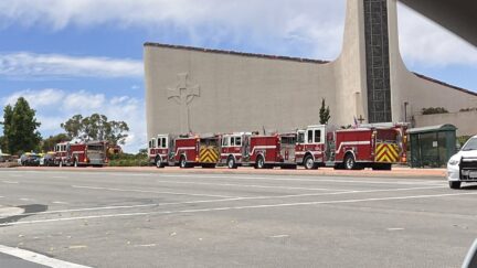 Photo outside church shooting in Laguna Woods, California