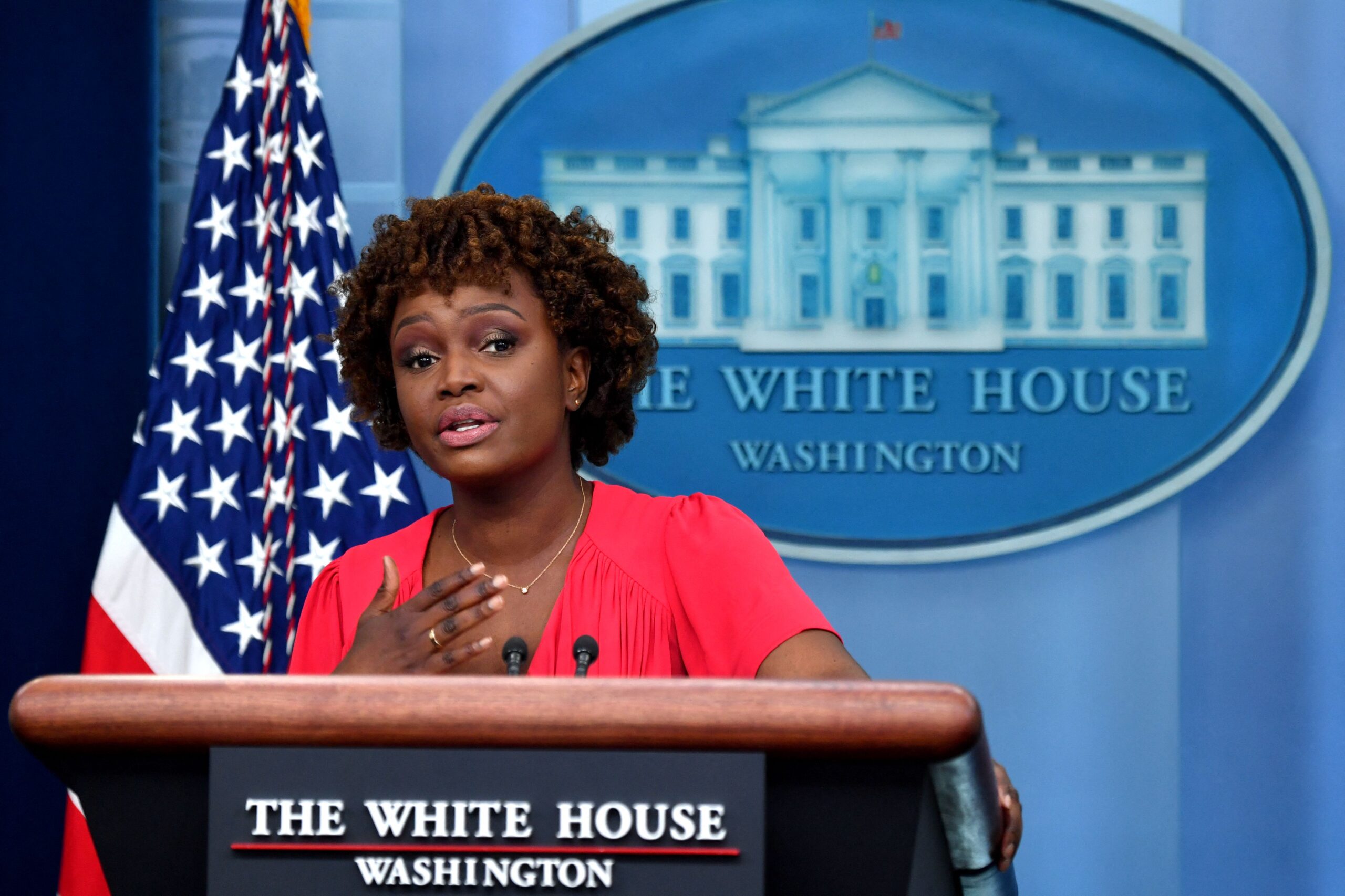 Karine Jean-pierre Opens First White House Press Briefing