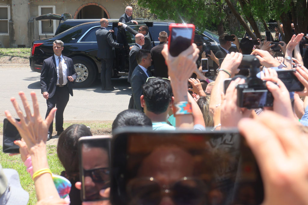 Mourners in Uvalde, Texas call out to President Joe Biden