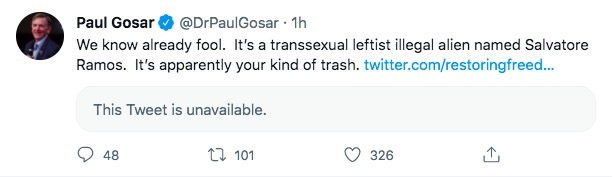 Paul Gosar Uvalde tweet