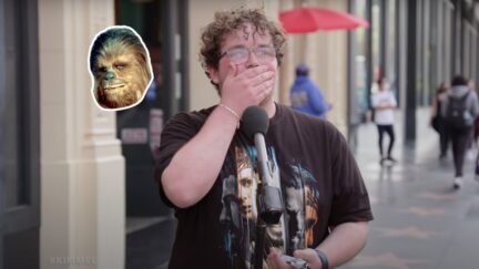 Pedestrians get quizzed on Star Wars vs. US history on Kimmel