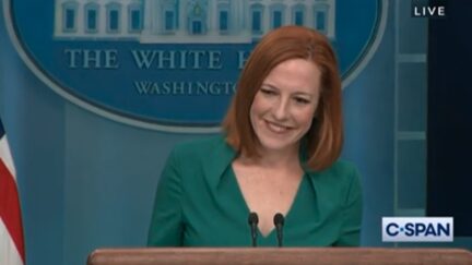 Jen Psaki and Peter Doocy