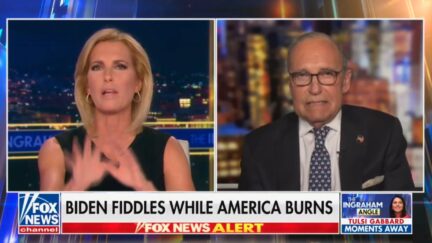 Laura Ingraham and Larry Kudlow