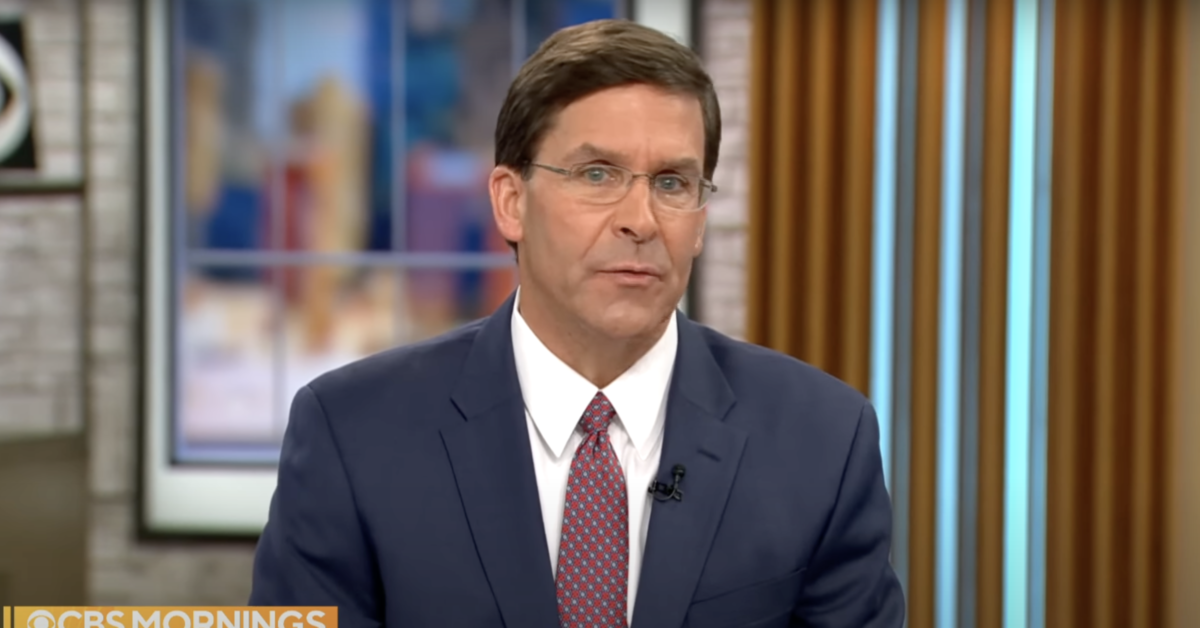 Mark Esper Claims Trump Wanted to Court Martial Navy SEAL