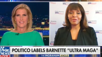 Laura Ingraham and Kathy Barnette