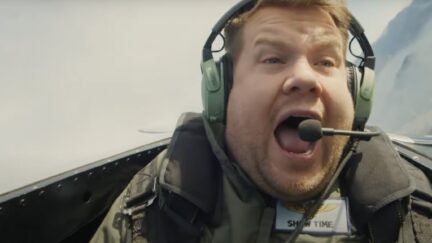Tom Cruise Takes Absolutely Terrified James Corden on Top Gun Fighter Jet Flight