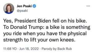@psaki parody tweet