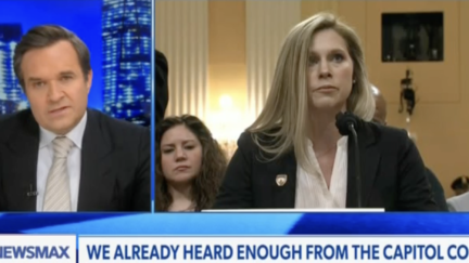 Newsmax Host Rips 'Attractive Blonde' Cop Attacked on Jan. 6