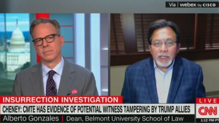 Alberto Gonzales and Jake Tapper