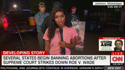 Pro-Life Protesters Interrupt CNN Report