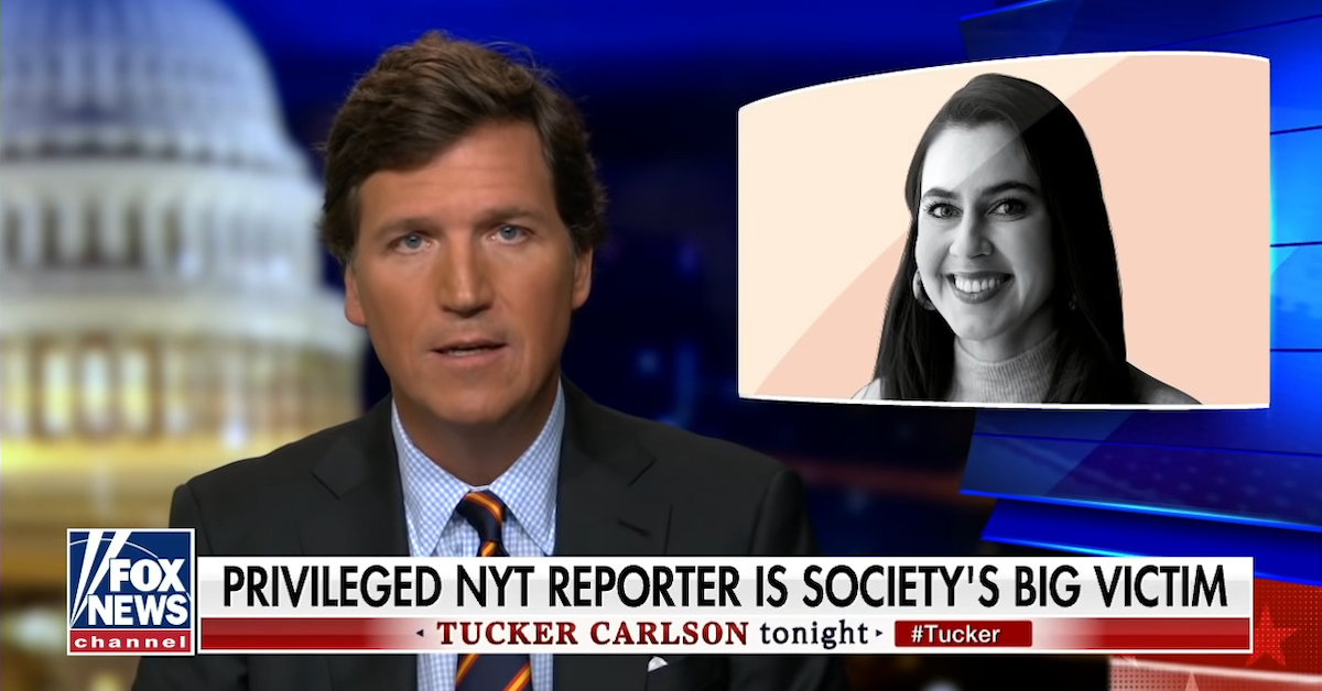 Tucker Carlson and Taylor Lorenz Appearing at Same Media Event
