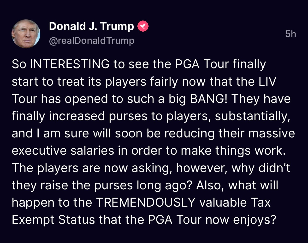 Trump PGA Tour