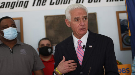 Charlie Crist Shouted Down by Protesters
