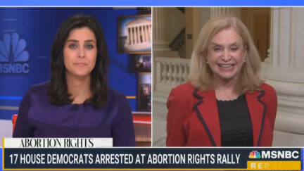 Carolyn Maloney Says Democrats Put 'Their Own Bodies' on the Line When Arrested Outside Supreme Court