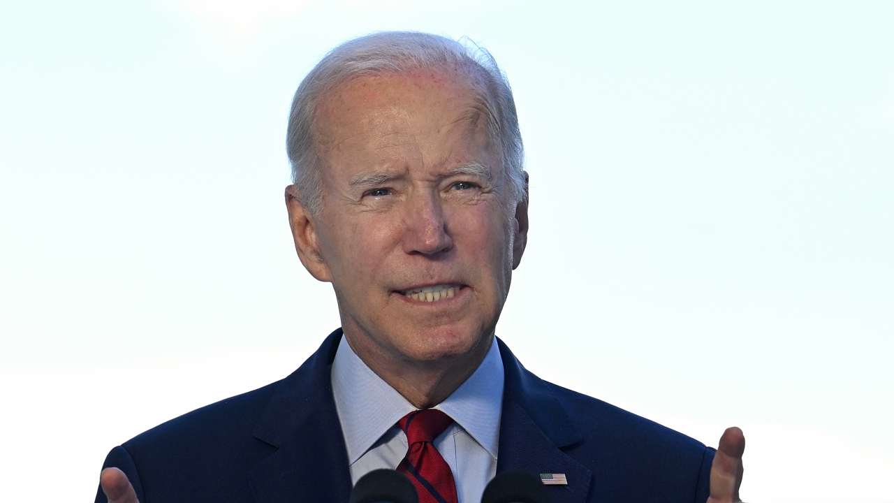 WASHINGTON, DC - AUGUST 01: U.S. President Joe Biden speaks from the Blue Room balcony of the White House on August 1, 2022 in Washington, DC. Biden announced that over the weekend, U.S. forces launched a drone strike in Afghanistan that killed al-Qaeda leader Ayman Al-Zawahiri. Zawahiri, 71, took over leadership of al-Qaeda in 2011, shortly after American forces killed Osama bin Laden. The president said there were no civilian casualties in the attack. (Photo by Jim Watson-Pool/Getty Images)