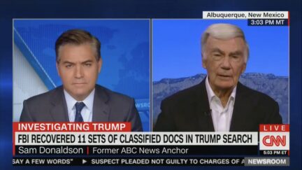 Sam Donaldson on CNN Newsroom with Jim Acosta to discuss Mar-a-Lago raid