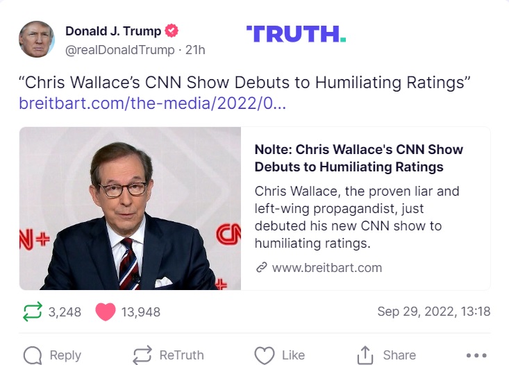 9-29 trump post Chris Wallace