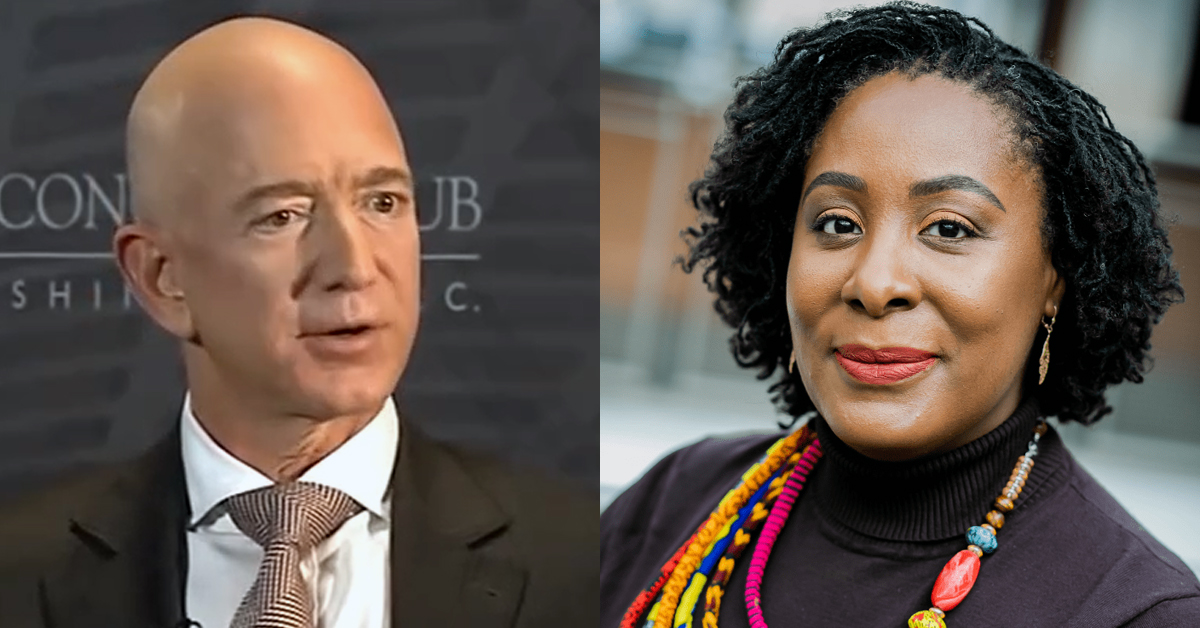 Jeff Bezos and Uju Anya