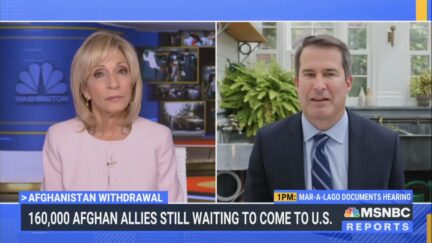 Andrea Mitchell interviewing Seth Moulton re afghanistan refugee policy