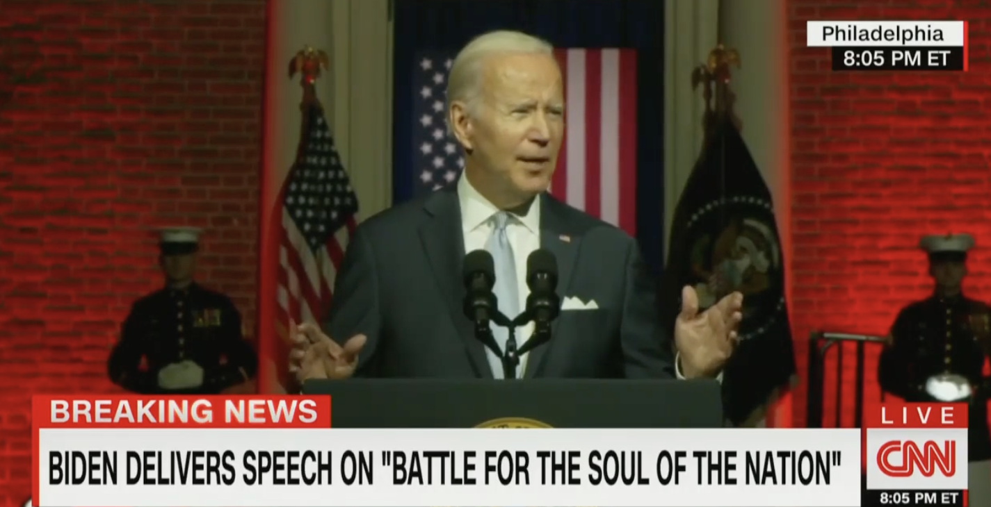 Heckler Crashes Biden's Unity Speech in Philadelphia