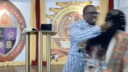 WATCH: Bishop Scuffles with Woman During Service Livestream