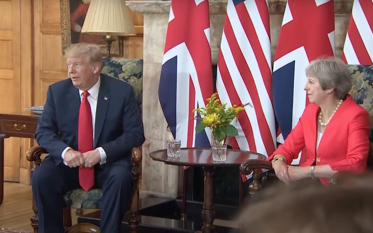 Donald Trump and Theresa May