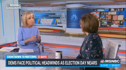 Andrea Mitchell and Nancy Pelosi on Oct. 18