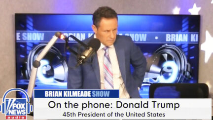 Brian Kilmeade interviewing Donald Trump