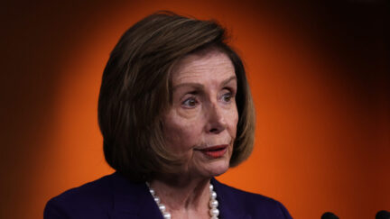 WASHINGTON, DC - SEPTEMBER 30: U.S. Speaker of the House Rep. Nancy Pelosi (D-CA) speaks during her weekly news conference at the U.S. Capitol on September 30, 2022 in Washington, DC. Speaker Pelosi held a weekly news conference to answer questions from members of the press.