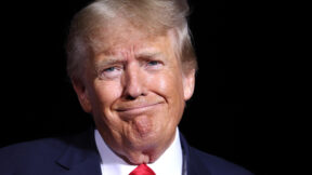 Donald Trump weird face