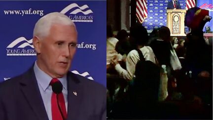 Pro-LGBTQ Students Walk Out On Pence As He Derides 'Woke Agenda' And Complains About Walkout 2