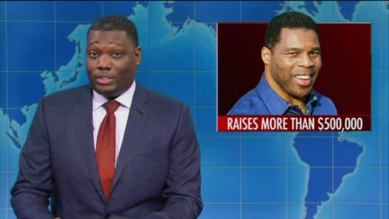 SNL's Weekend Update Brutally Mocks Herschel Walker, Gets Visit From 'Black Ariel'