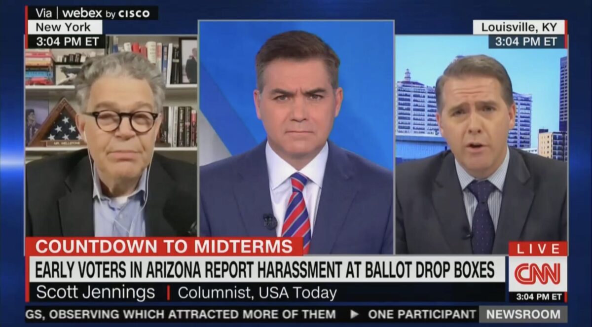 Al Franken and Scott Jennings Spar on CNN Panel Over Election Denier Candidates: ‘Would You Vote for Her? It’s a Simple Question!’