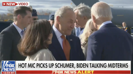 Chuck Schumer Talks Fetterman Debate Damage with Biden on Hot Mic
