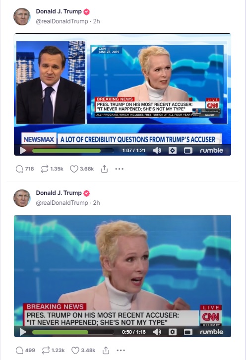 Trump attacks E. Jean Carroll