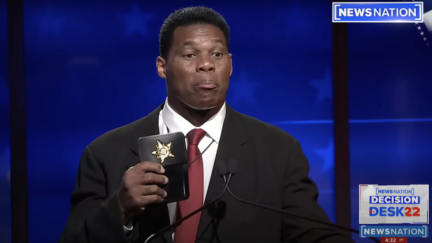 Herschel Walker Faces Endless Flow Of Memes After 'Prop' Badge Debate Moment