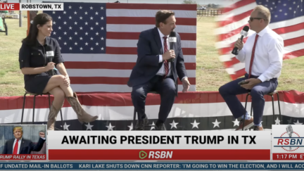 Mike Lindell Touts His Own 'Badge' At Trump Rally