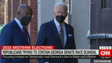 Raphael Warnock Dodges Biden Reelection Question When Confronted By CNN